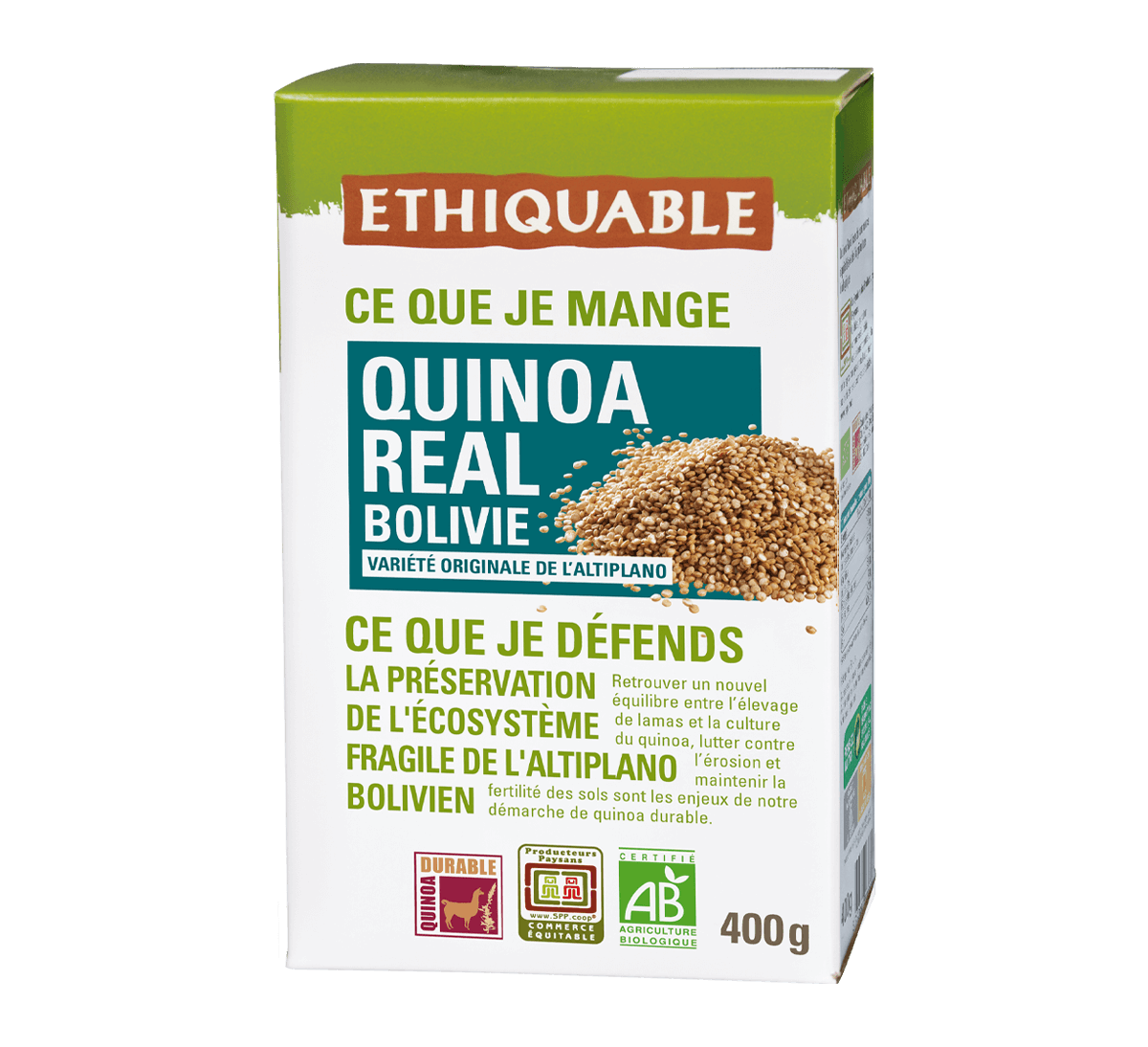 Mélange Riz Quinoa et Lentilles bio issu du Commerce Equitable