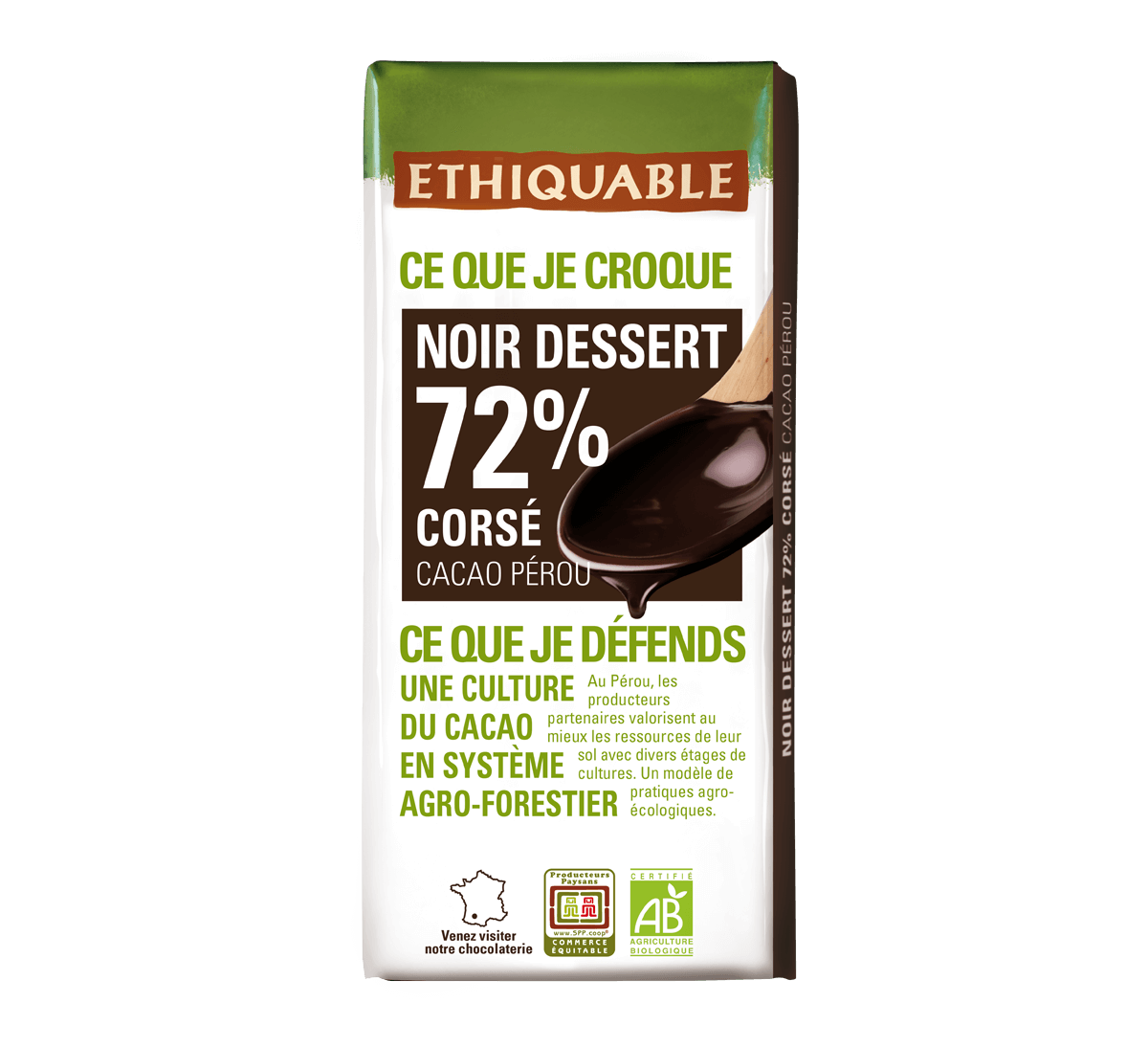 ETHIQUABLE Chocolat en poudre instantané Ethiquable Bio 425 g - Chocolat en  Poudre & Cacaofavorable à acheter dans notre magasin