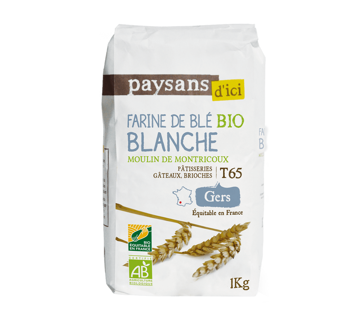 Farine de blé T65 BIO, 1kg