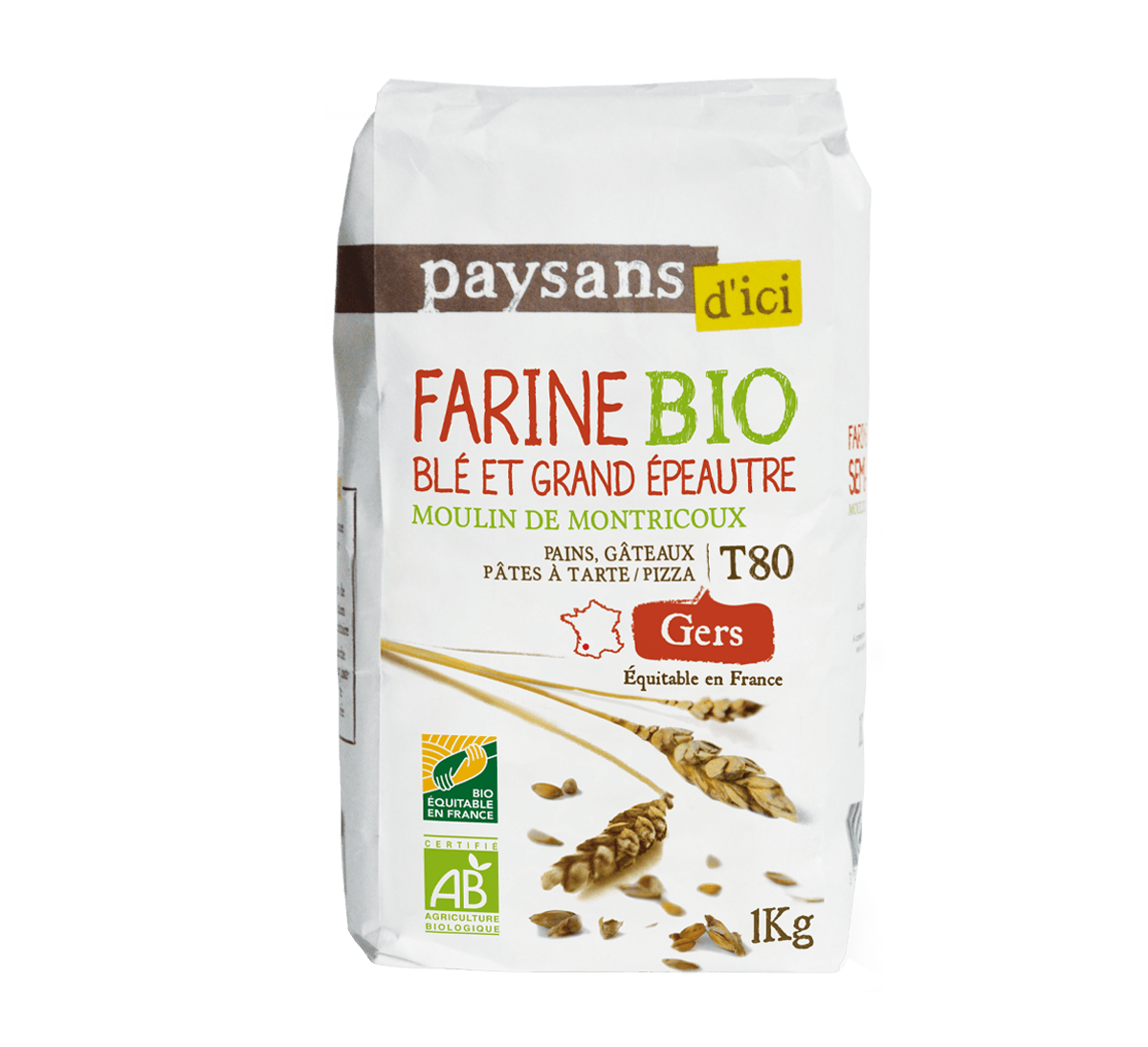 Farine bio de blé semi complète T110 CARREFOUR BIO
