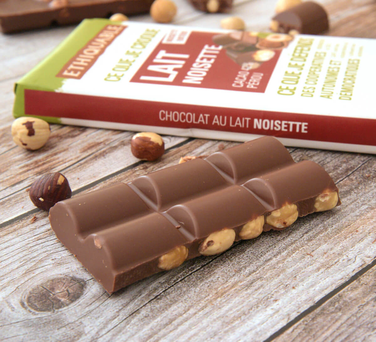 Noisette au chocolat au Lait 34% de cacao du Pays Basque