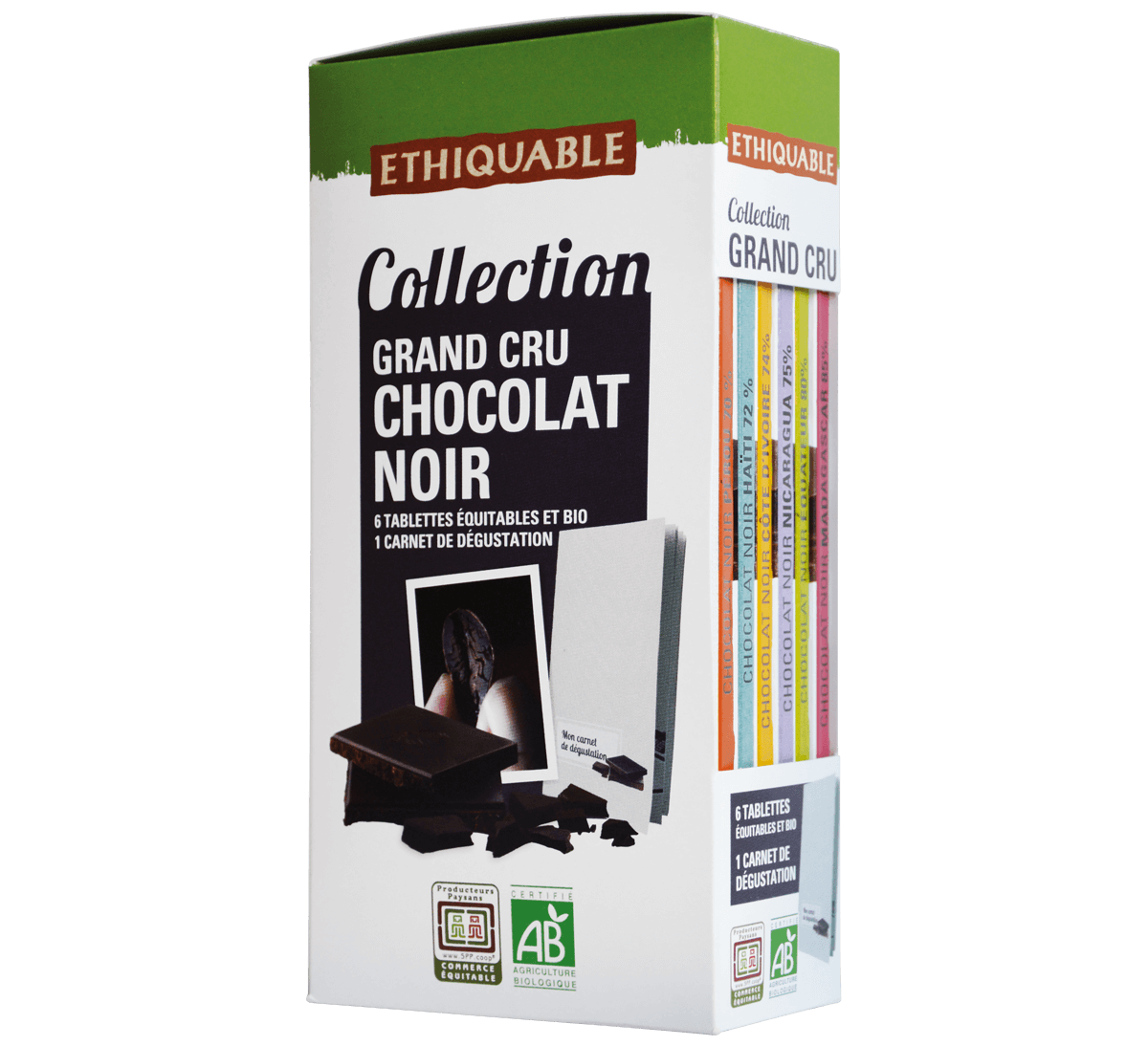 Chocolat Noir 74% Côte d'Ivoire équitable & bio