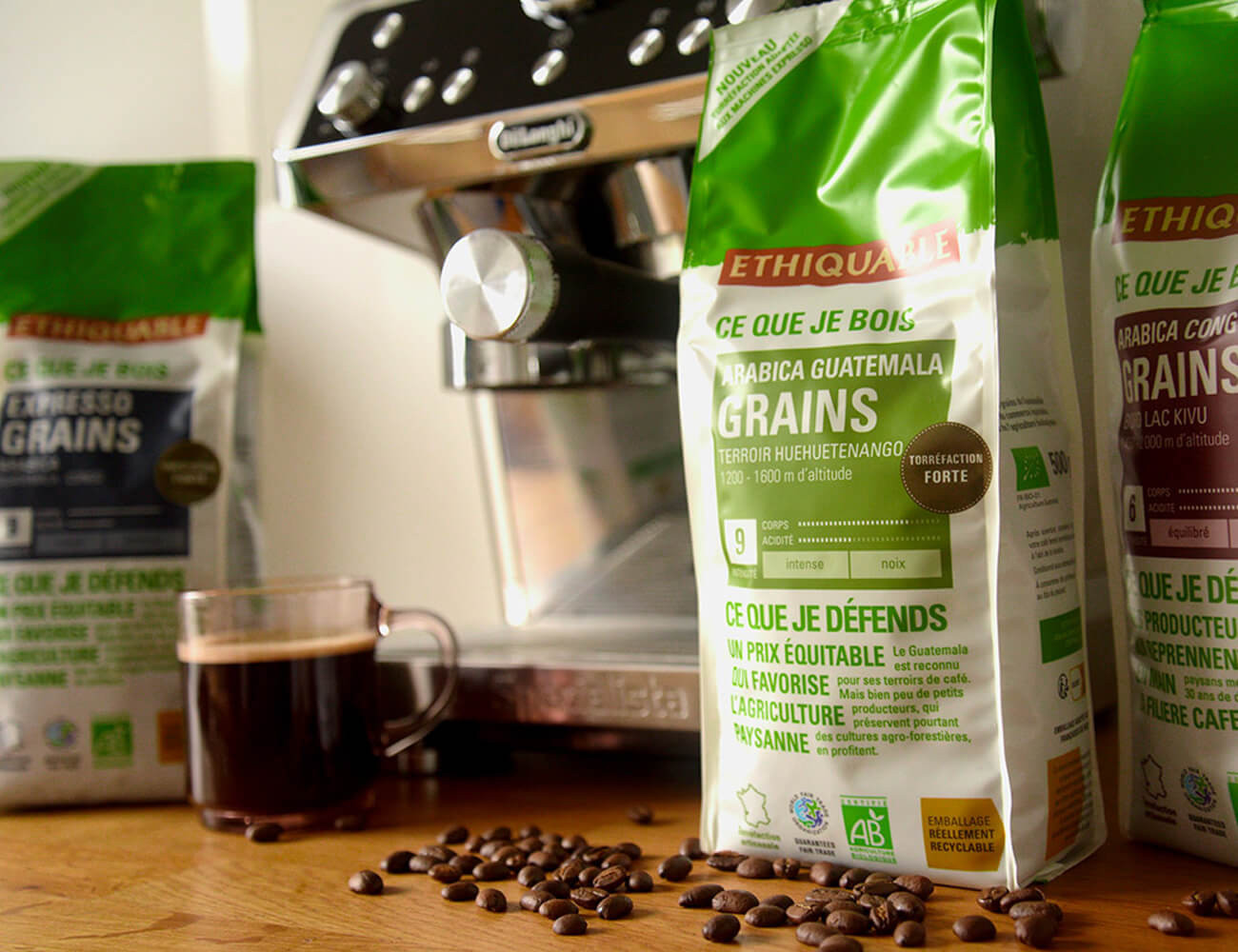 6 origines de café en grains